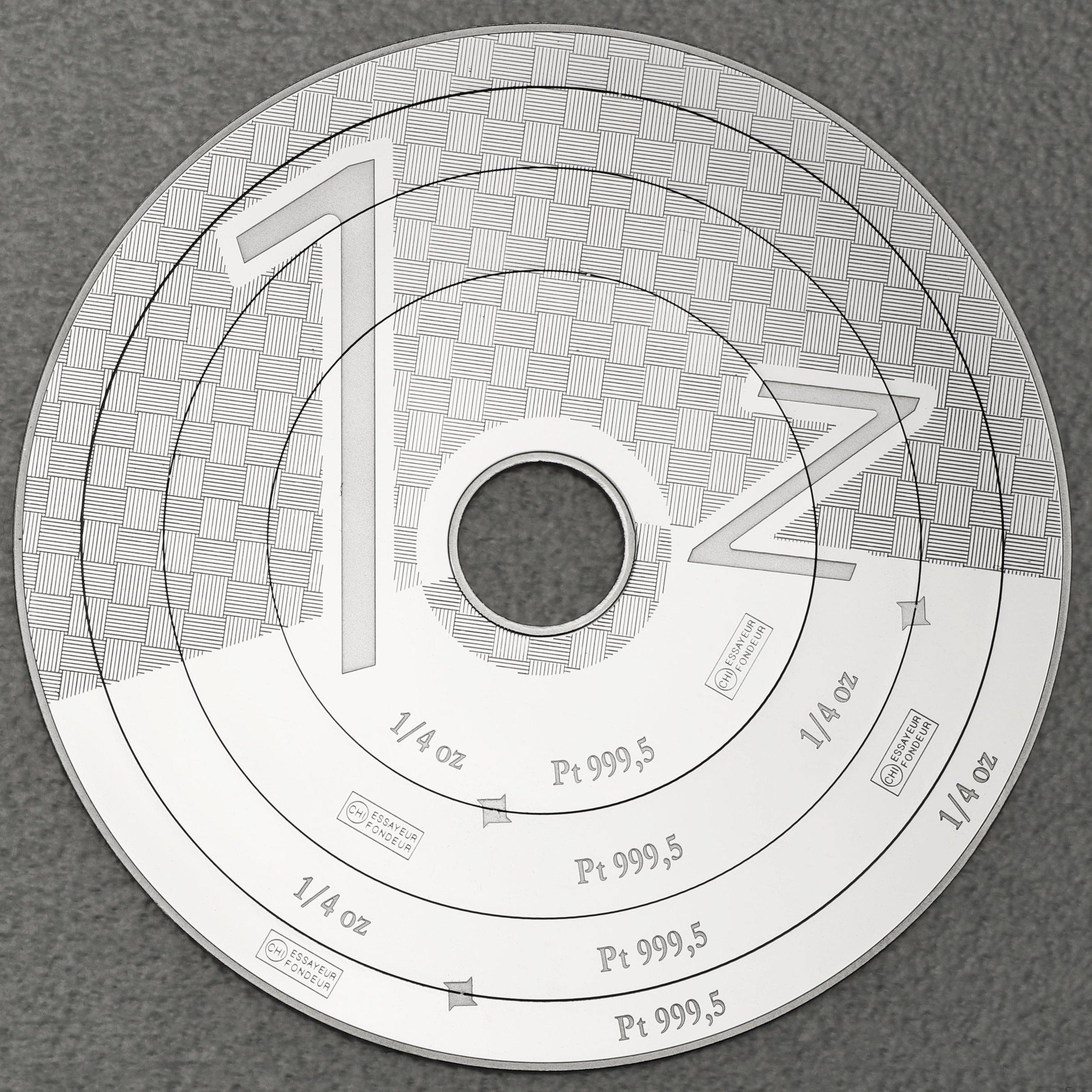 Platinbarren 4 x 1/4oz "Armillary" (Cook Islands) - Hauptansicht