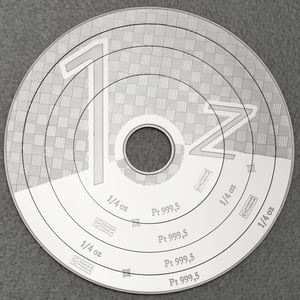 Platinbarren 4 x 1/4oz "Armillary" (Cook Islands) - Hauptansicht