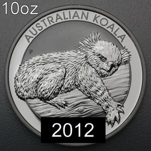 Silbermünze 10oz "Koala" 2012 (Australien) - Miniaturansicht 1