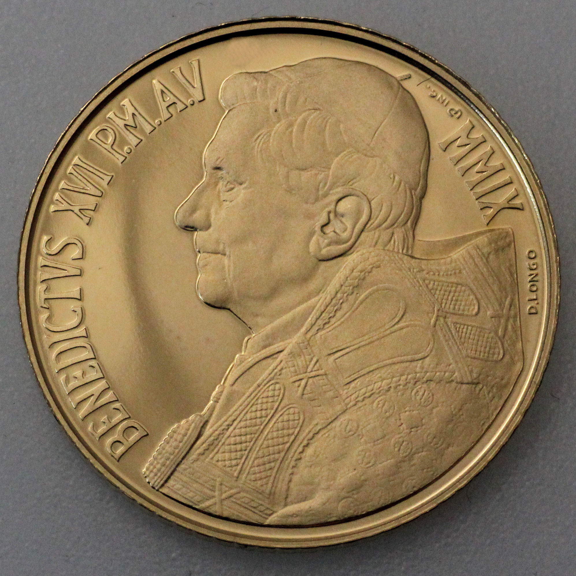 Goldmünze "20 Euro - 2009" Der gute Hirte (Vatikanstadt) - Detailansicht 1