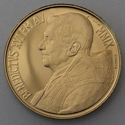 Goldmünze "20 Euro - 2009" Der gute Hirte (Vatikanstadt) - Miniaturansicht 2