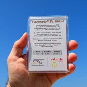 Goldtafel (100x 1g Feingold) "CombiBar" - Miniaturansicht 8