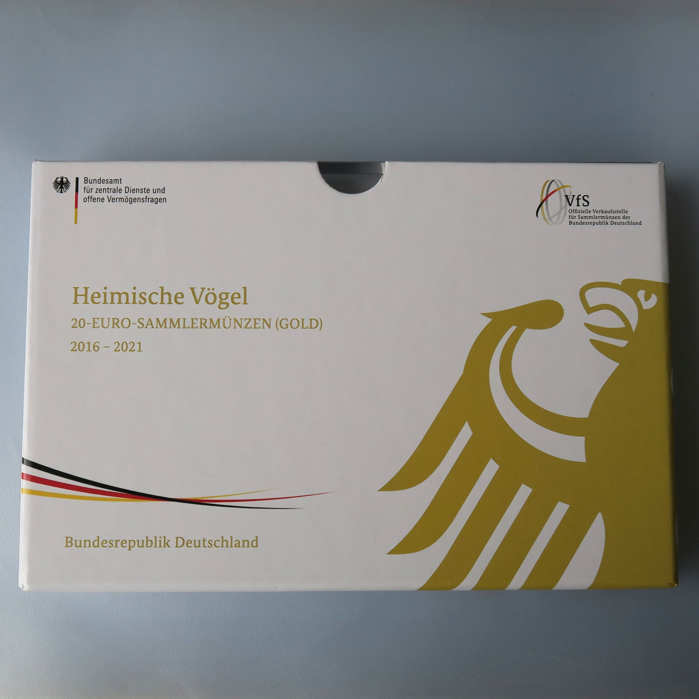 Goldmünzen 6 x 20 Euro "Heimische Vögel" 2016-2021 Set – 6-teilig (Deutschland) - Detailansicht 2