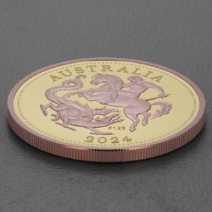 Goldmünze Five Sovereign "125th Anniversary" 2024 (PP/rosévergoldet) (Australien) - Miniaturansicht 3