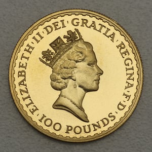 Goldmünze 1oz "Britannia" 1996 (Großbritannien) - Miniaturansicht 2