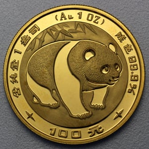 Goldmünze 1oz "Panda" 1983 (China) - Hauptansicht