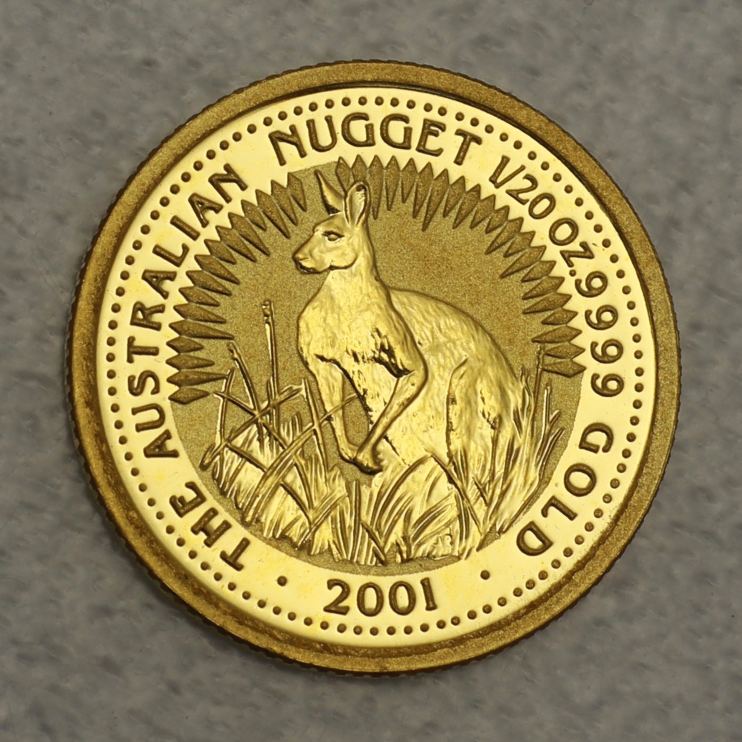 Goldmünze 1/20oz "Känguru" 2001 Australian Nugget (Australien) - Hauptansicht