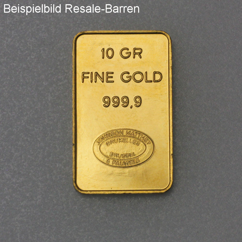 Goldbarren 10g "Resale" (div. Hersteller) - Detailansicht 1
