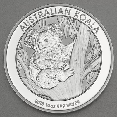 Silbermünze 10oz "Koala" 2013 (Australien) - Miniaturansicht 1