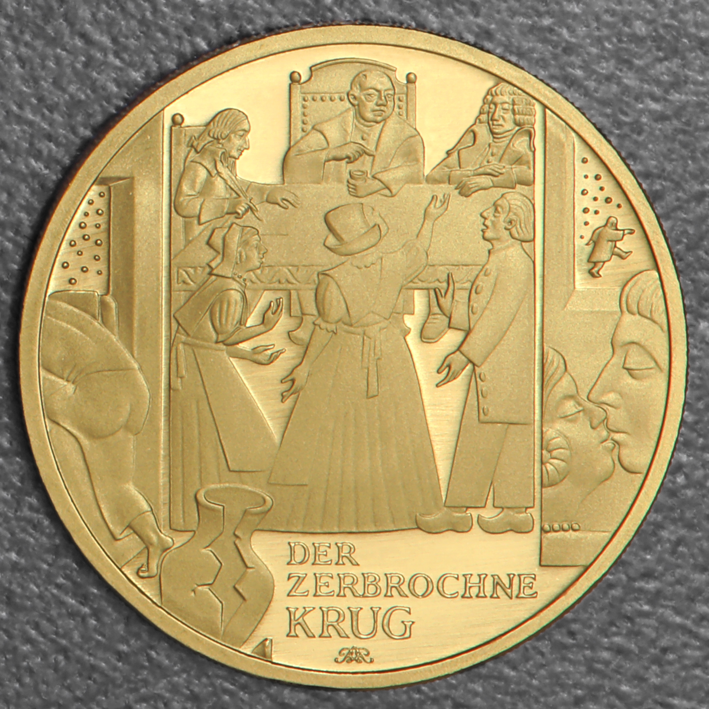 Goldmünze 100 Euro "Der zerbrochne Krug" 2024 Meisterwerke der deutschen Literatur (Deutschland) - Hauptansicht