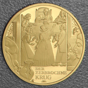 Goldmünze 100 Euro "Der zerbrochne Krug" 2024 Meisterwerke der deutschen Literatur (Deutschland) - Hauptansicht