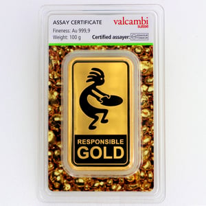 Goldbarren 100g "Auropelli" Responsible-Gold - Hauptansicht