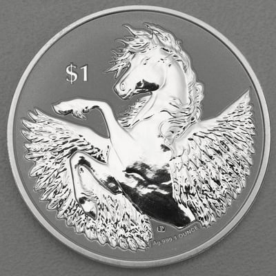 Silbermünze 1oz "Pegasus" 2021 (Britische Jungferninseln) - Miniaturansicht 1