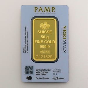 Goldbarren 50g PAMP "Fortuna" - Hauptansicht