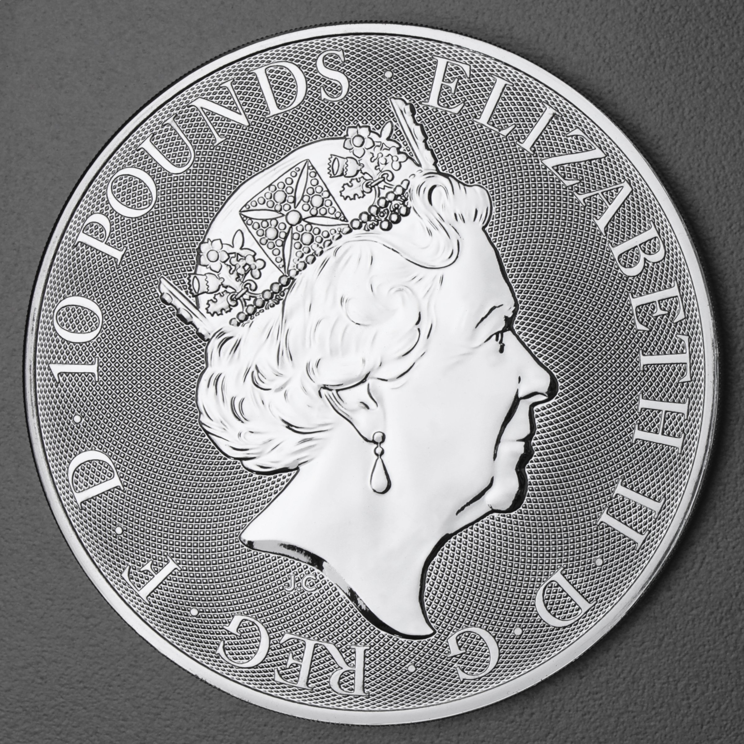 Silbermünze 10oz "Yale of Beaufort" 2023 Royal Tudor Beasts diff. (Großbritannien) - Detailansicht 1