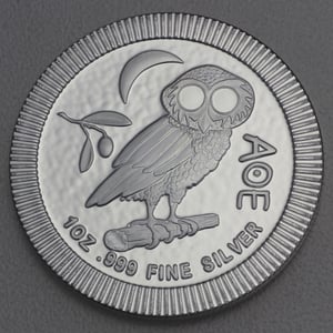 Silbermünze "Eule von Athen" (Junk-Bag) 100x 1oz (Niue) - Miniaturansicht 2