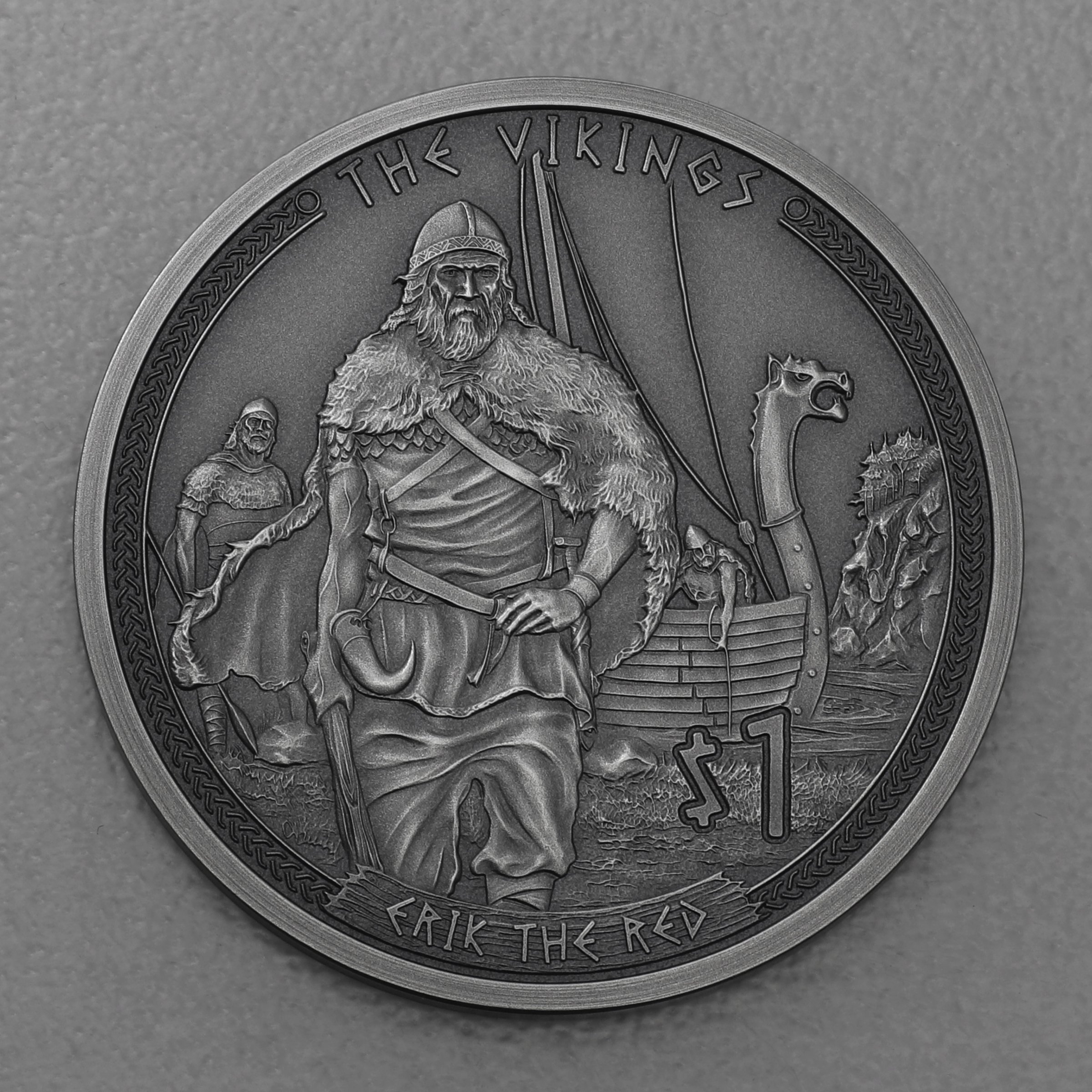 Silbermünze 1/2oz "Erik the Red" 2022 (AF) Vikings (Samoa) - Hauptansicht