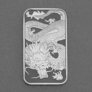 Silber Münzbarren 1oz "Rectangular Dragon" 2022 diff. (Australien) - Hauptansicht