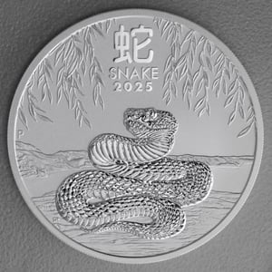 Silbermünze 2oz "Schlange" 2025 Lunar III – Year of the Snake 19% (Australien) - Hauptansicht