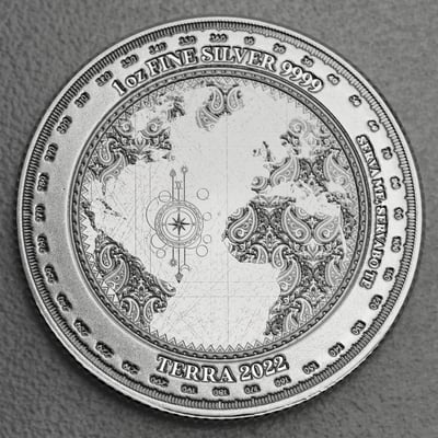 Silbermünze 1oz "Terra" 2022 (Tokelau) - Miniaturansicht 1