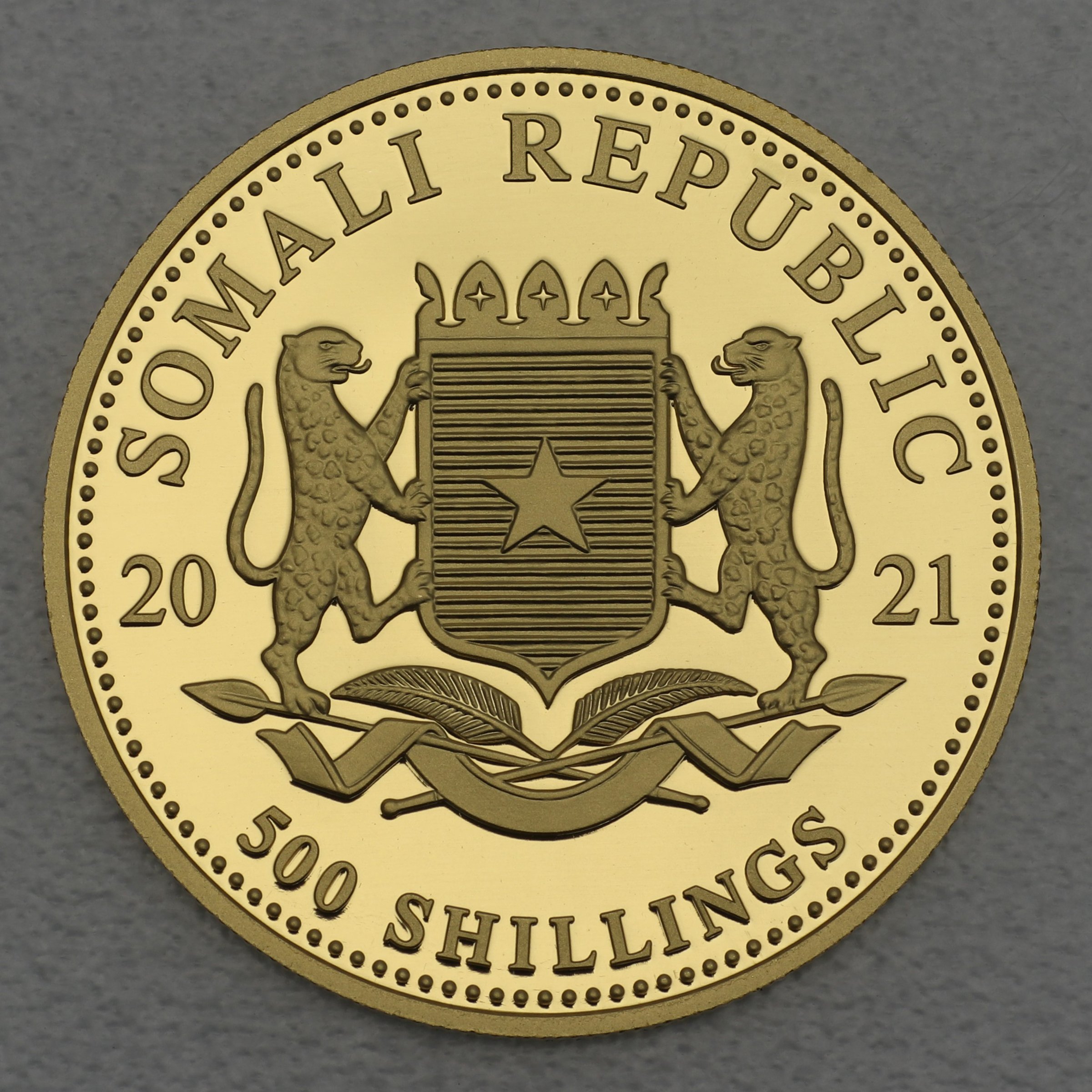 Goldmünze 1/2oz "Elefant" 2021 African Wildlife (Somalia) - Detailansicht 1