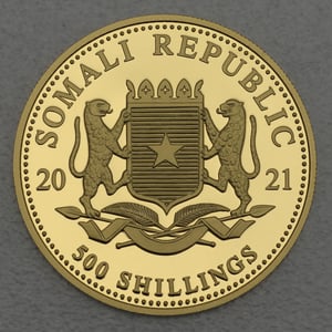 Goldmünze 1/2oz "Elefant" 2021 African Wildlife (Somalia) - Miniaturansicht 2