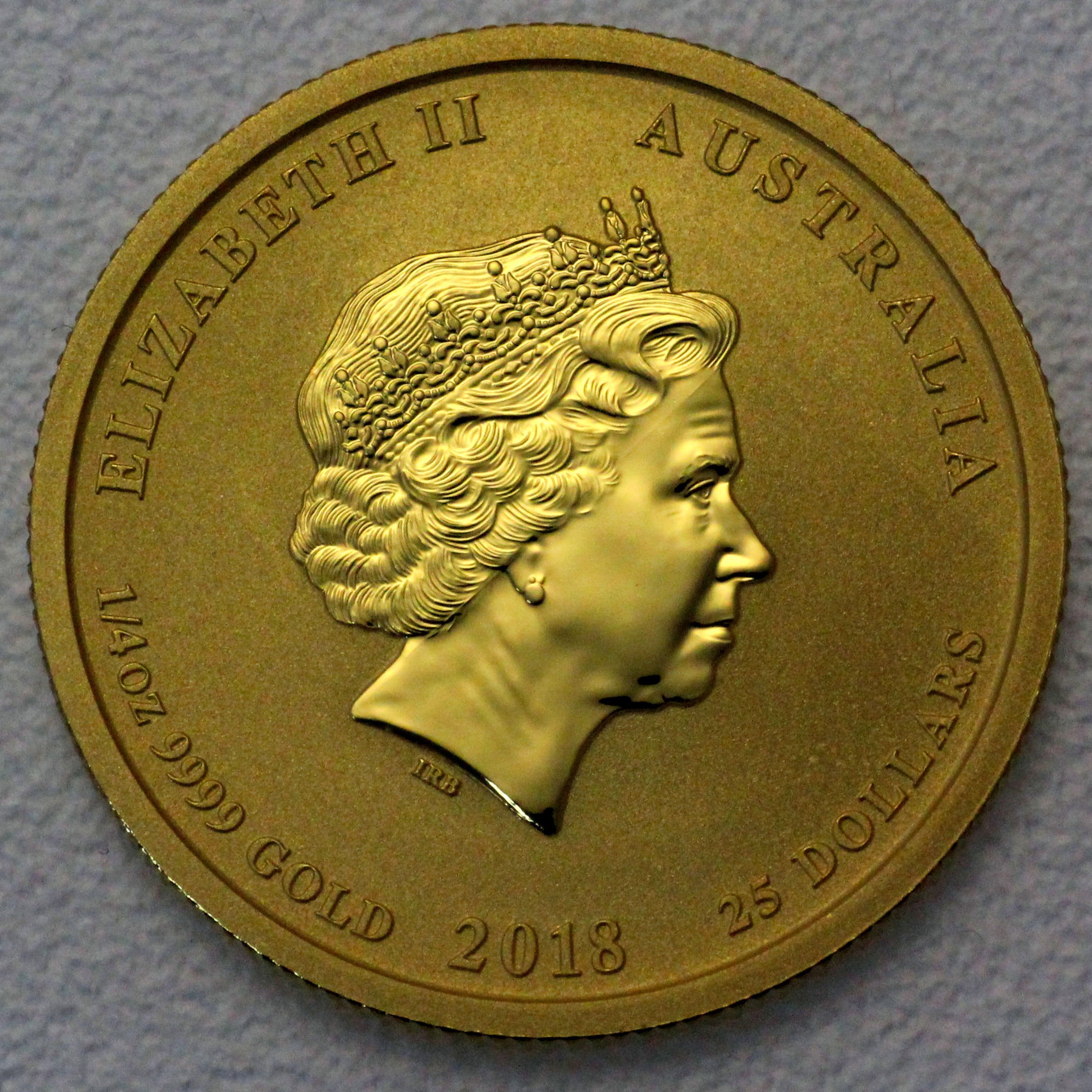 Goldmünze 1/4oz "Hund" 2018 Lunar II – Year of the Dog (Australien) - Detailansicht 1