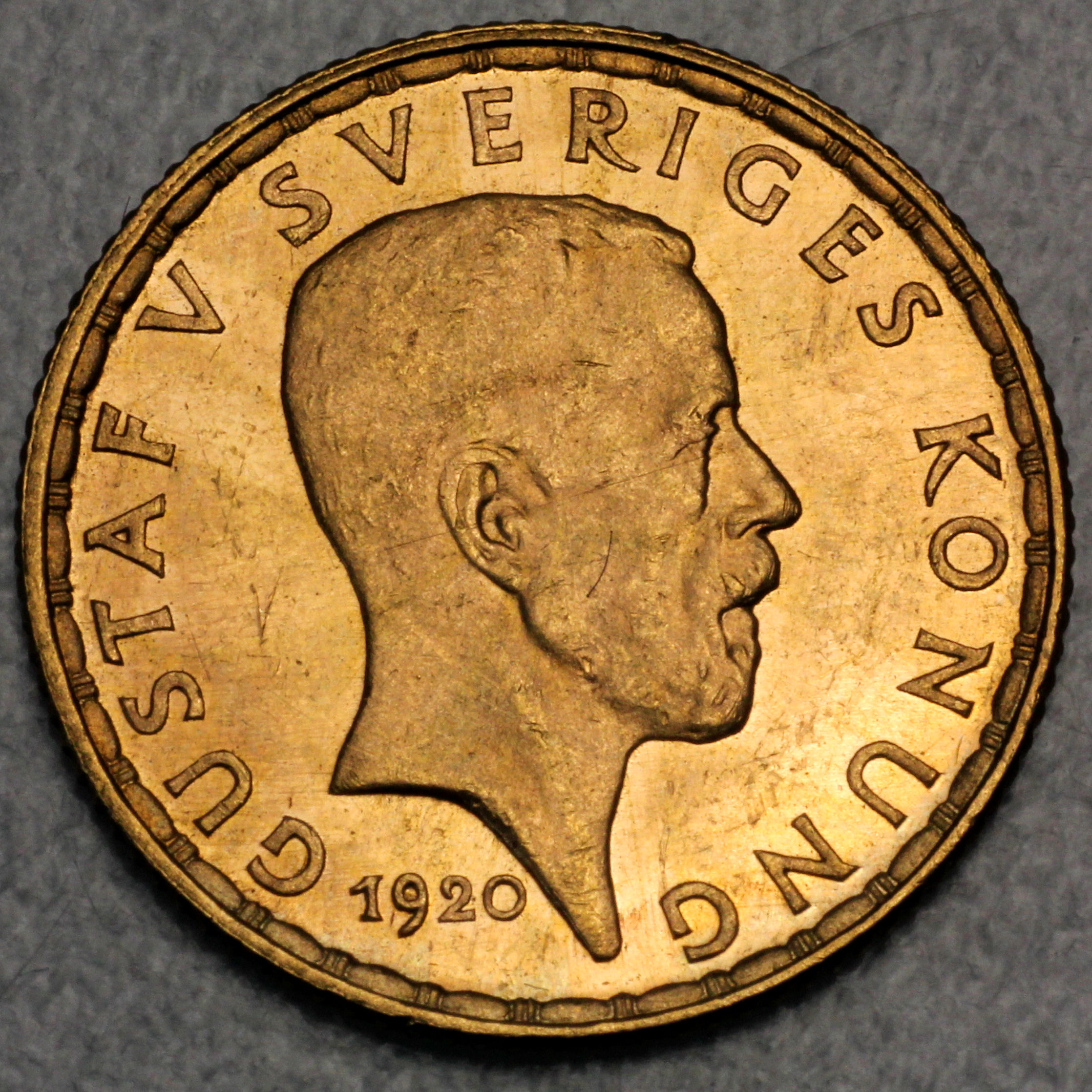 Goldmünze 5 Kronor "Gustav V" (Schweden) - Hauptansicht