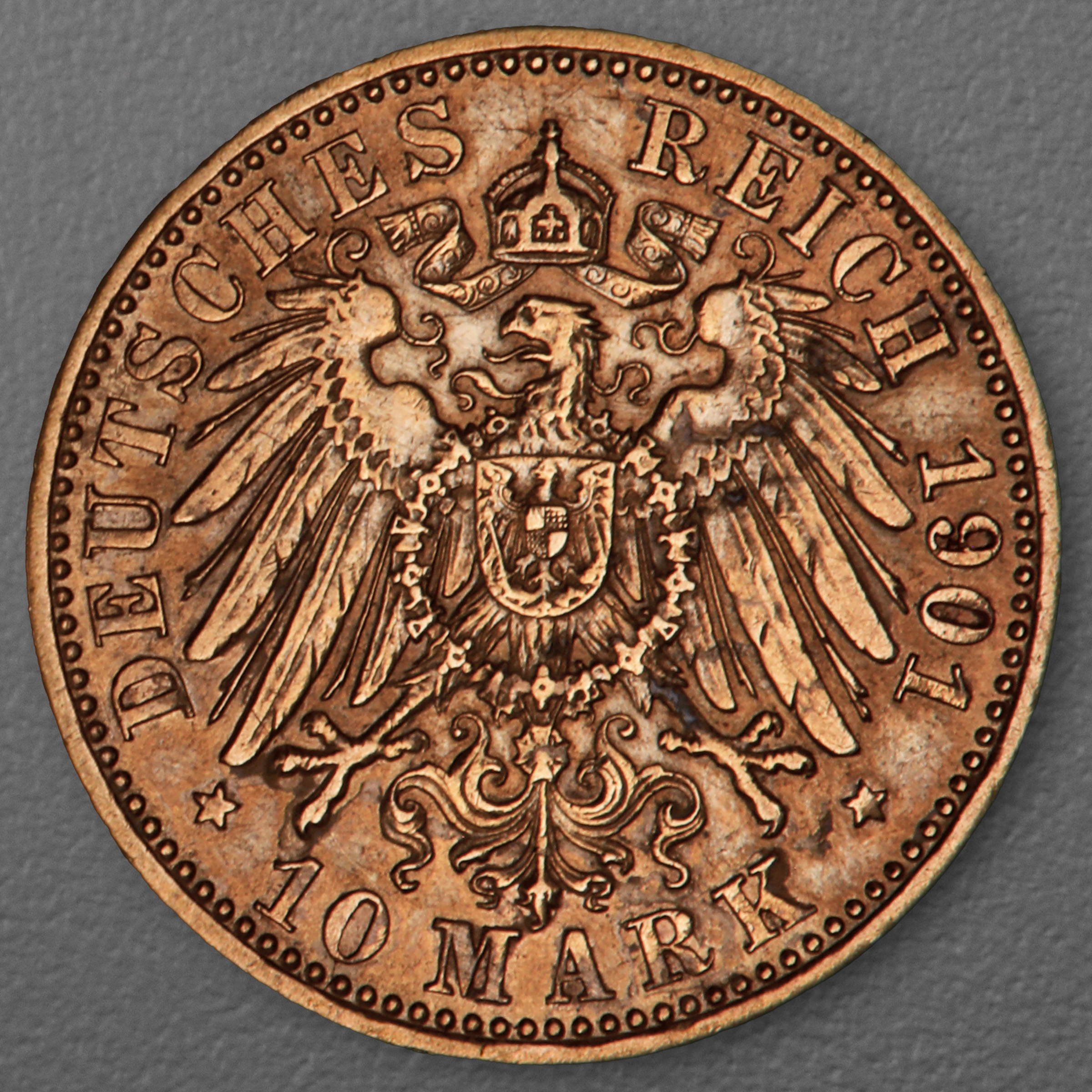 Goldmünze 10 Mark "Wilhelm II." 1901-A J.251 (Preußen) - Detailansicht 1