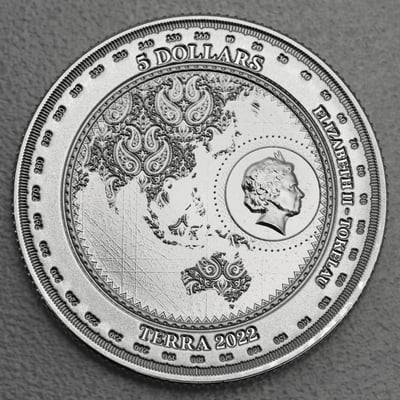 Silbermünze 1oz "Terra" 2022 (Tokelau) - Miniaturansicht 2