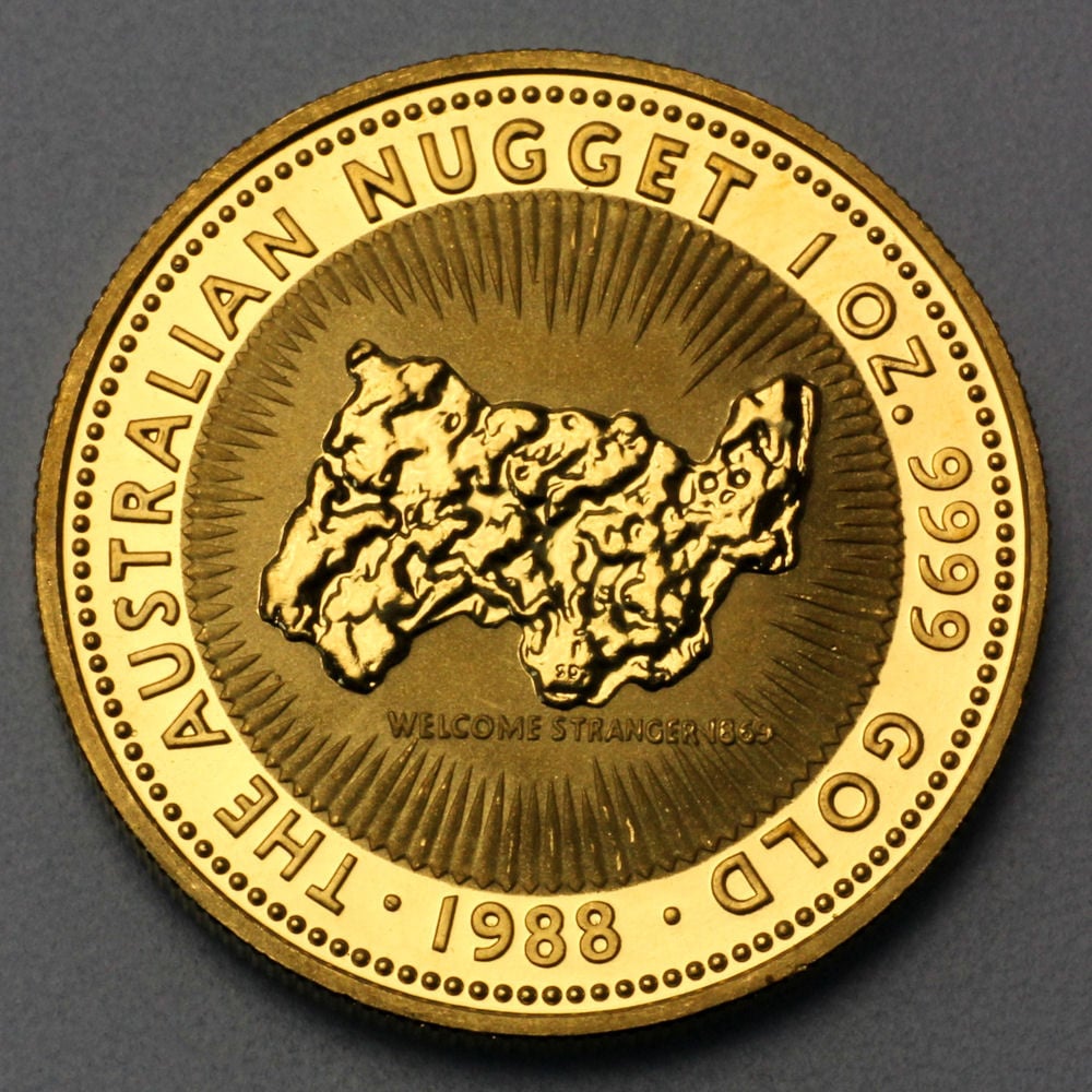 Goldmünze 1oz "Australian Nugget" 1988 (Australien) - Hauptansicht