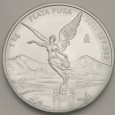Silbermünze 1kg "Libertad" 2011 (Mexiko) - Miniaturansicht 1