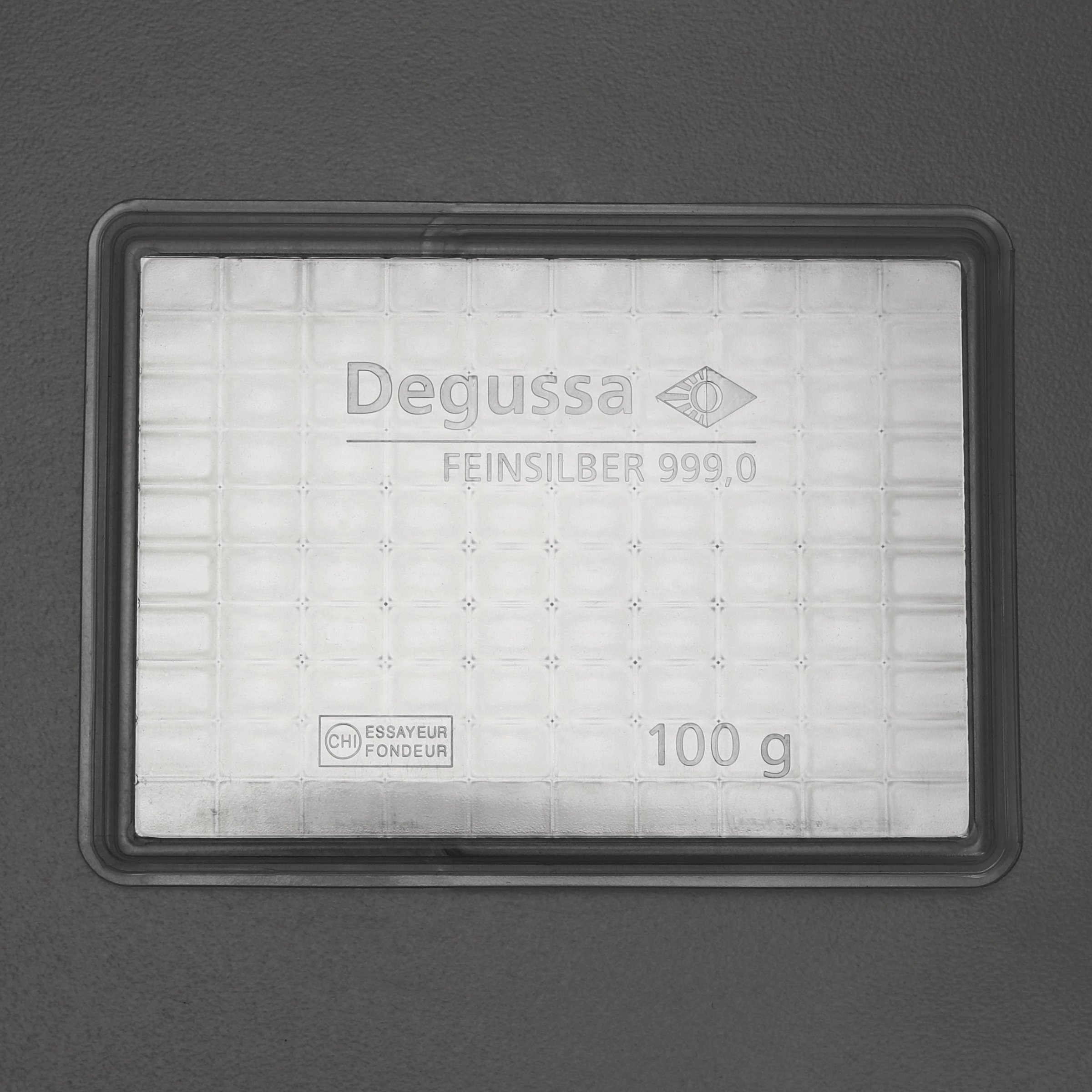 Silbertafel DEGUSSA (100x 1g Ag) "CombiBar" - Detailansicht 1