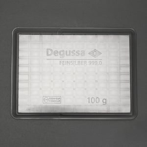 Silbertafel DEGUSSA (100x 1g Ag) "CombiBar" - Miniaturansicht 2