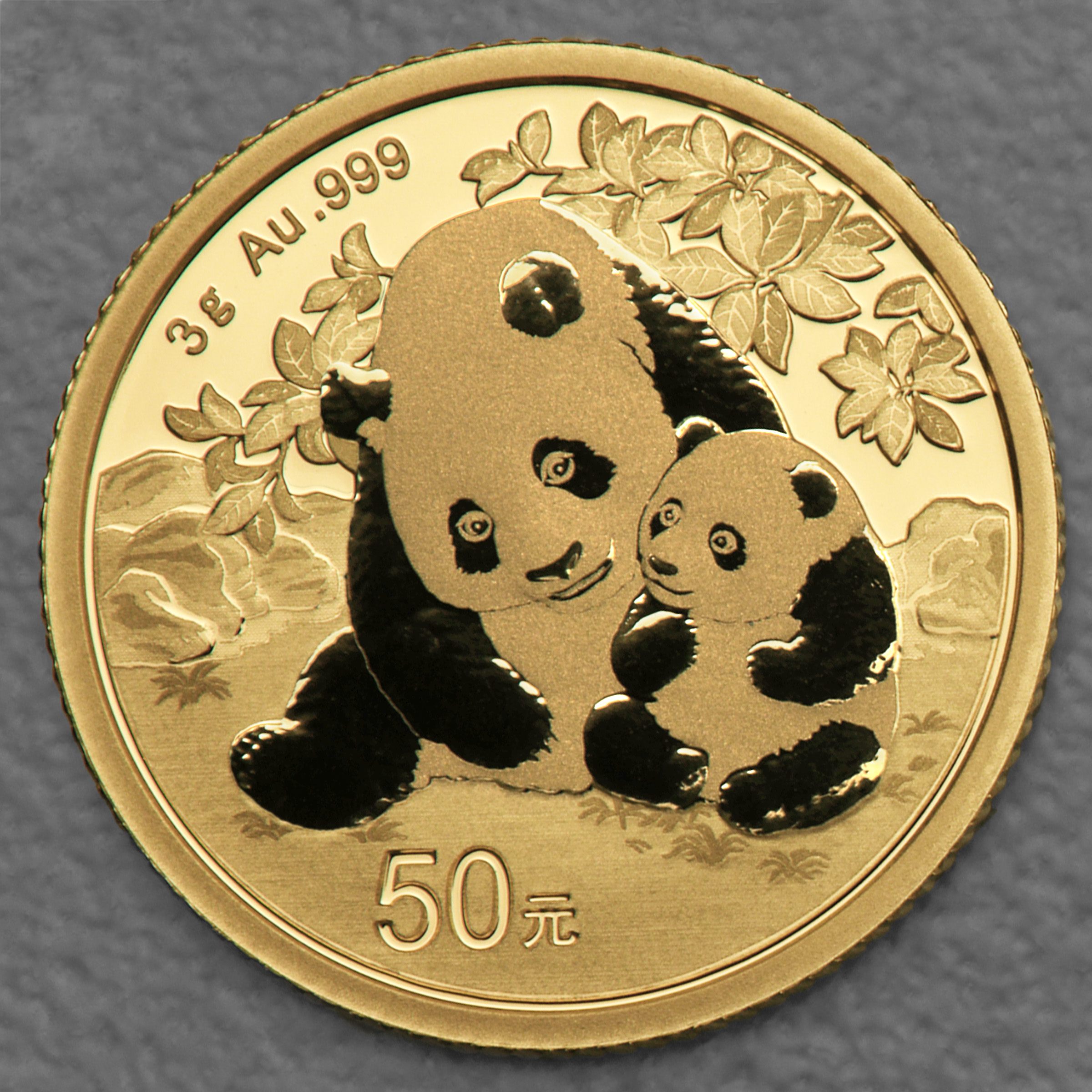 Goldmünze 3g "Panda" 2024 (China) - Hauptansicht