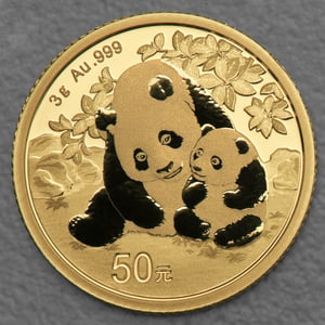 Goldmünze 3g "Panda" 2024 (China) - Hauptansicht