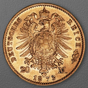 Goldmünze 20 Mark "Karl" 1873-F J.290 (Württemberg) - Miniaturansicht 2