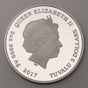 Silbermünze 2oz "Crew" 2017 (PP/koloriert) Star Trek – The Next Generation (Tuvalu) - Miniaturansicht 2
