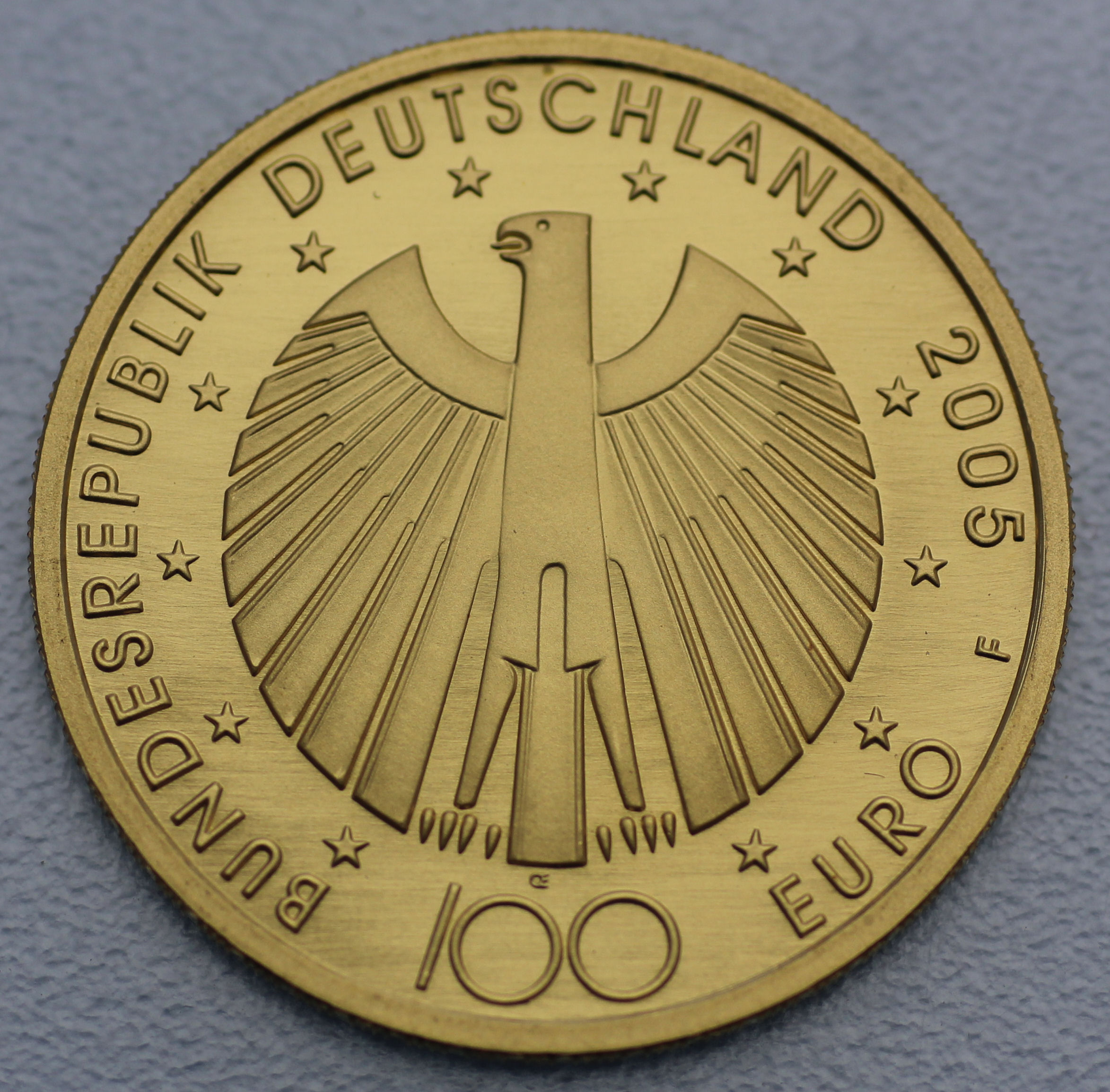 Goldmünze 100 Euro "FIFA Fußball-WM 2006" 2005 (Deutschland) - Detailansicht 1