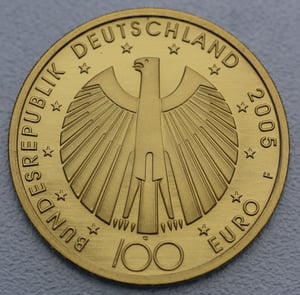 Goldmünze 100 Euro "FIFA Fußball-WM 2006" 2005 (Deutschland) - Miniaturansicht 2