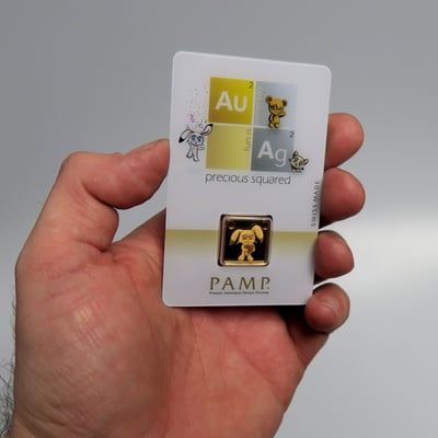 Gold-Schmuckbarren 5g "Bunny/Hase" PAMP - Miniaturansicht 2