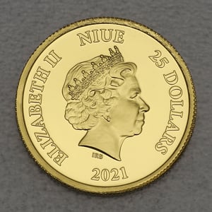 Goldmünze 1/4oz "Sauron" 2021 (PP) Herr der Ringe (Niue) - Miniaturansicht 2