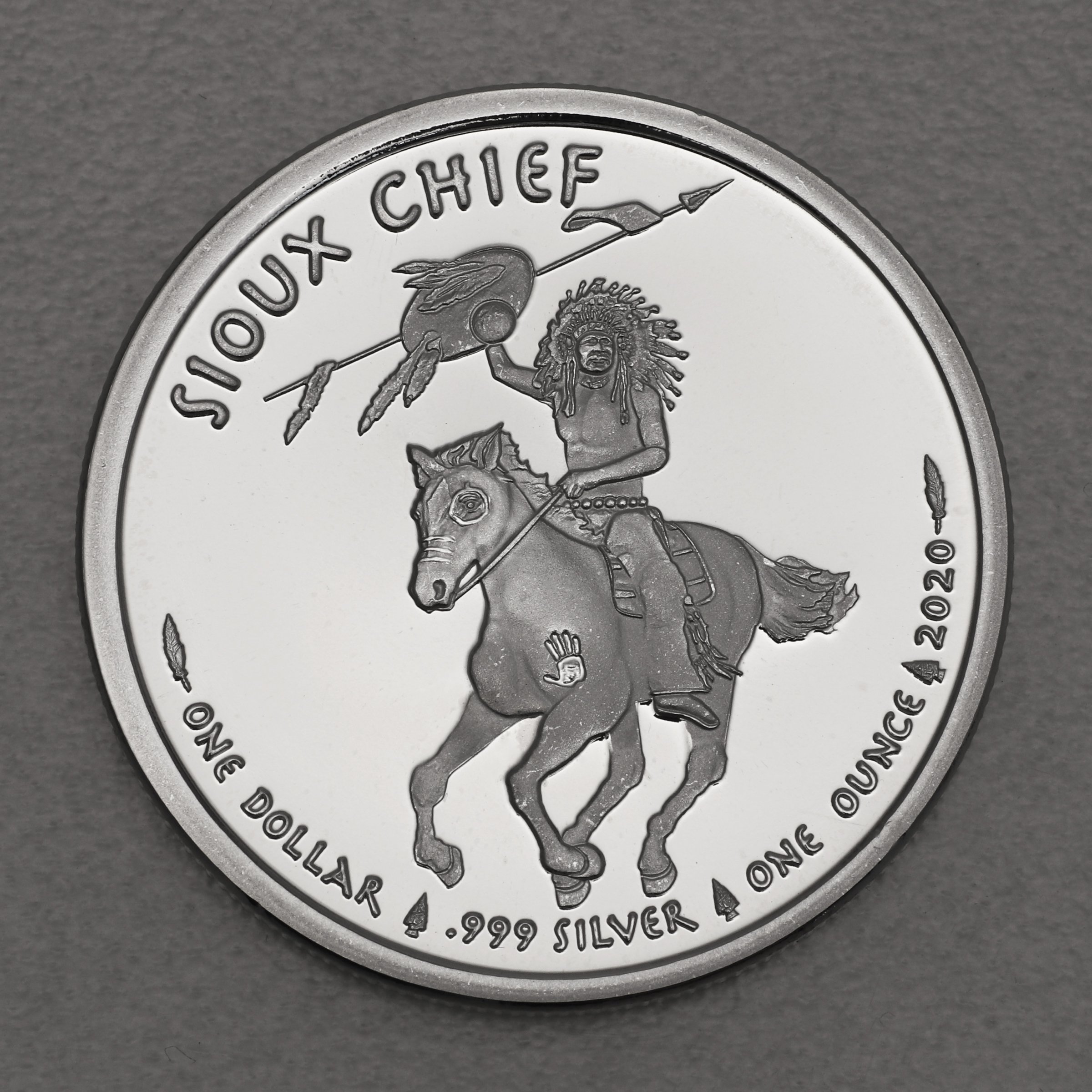 Silbermünze 1oz "Sioux Chief" 2020 (USA) - Hauptansicht