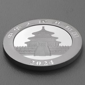 Silbermünze 30g "Panda" 2024 19% (China) - Miniaturansicht 4