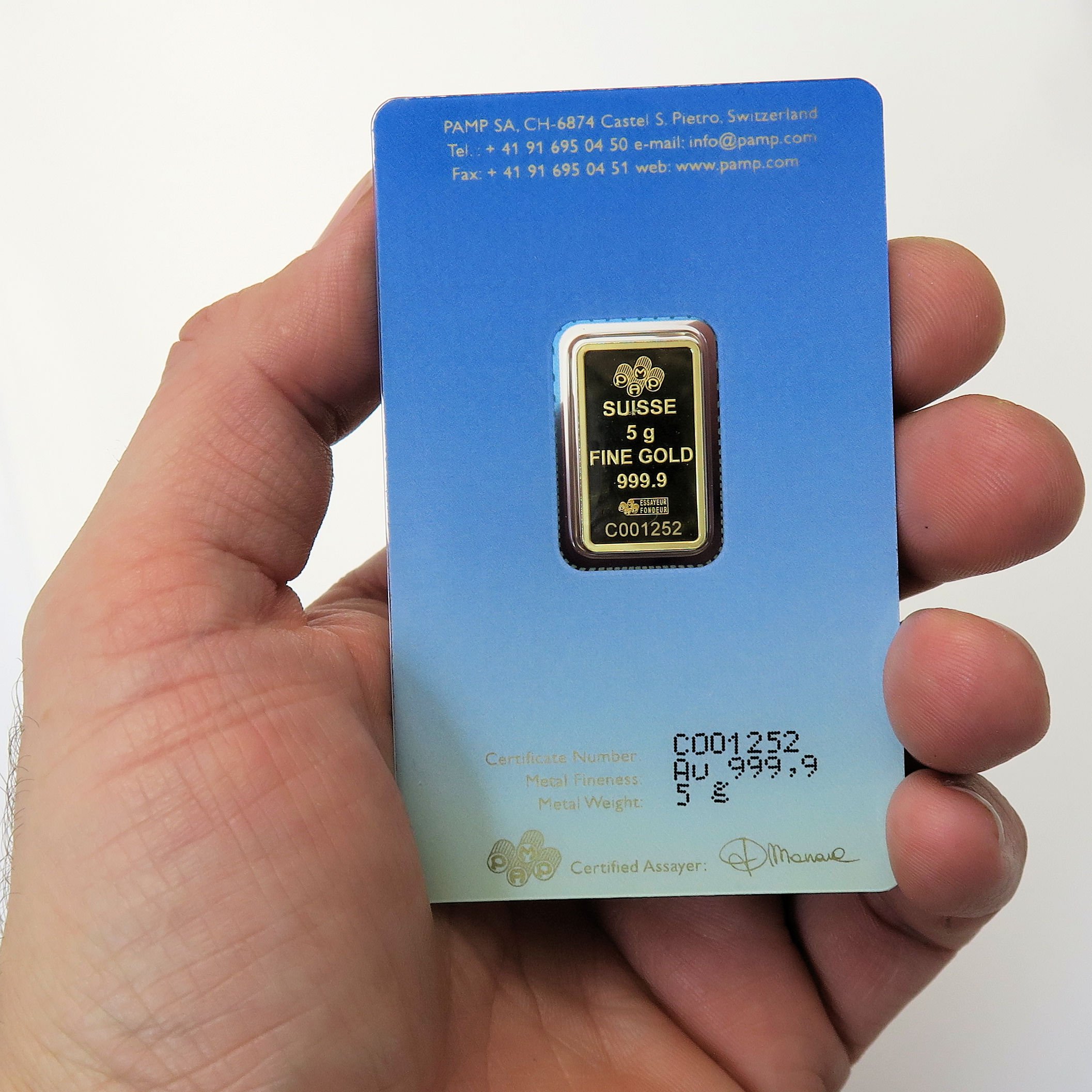 Goldbarren 5g PAMP "Buddha" - Detailansicht 2