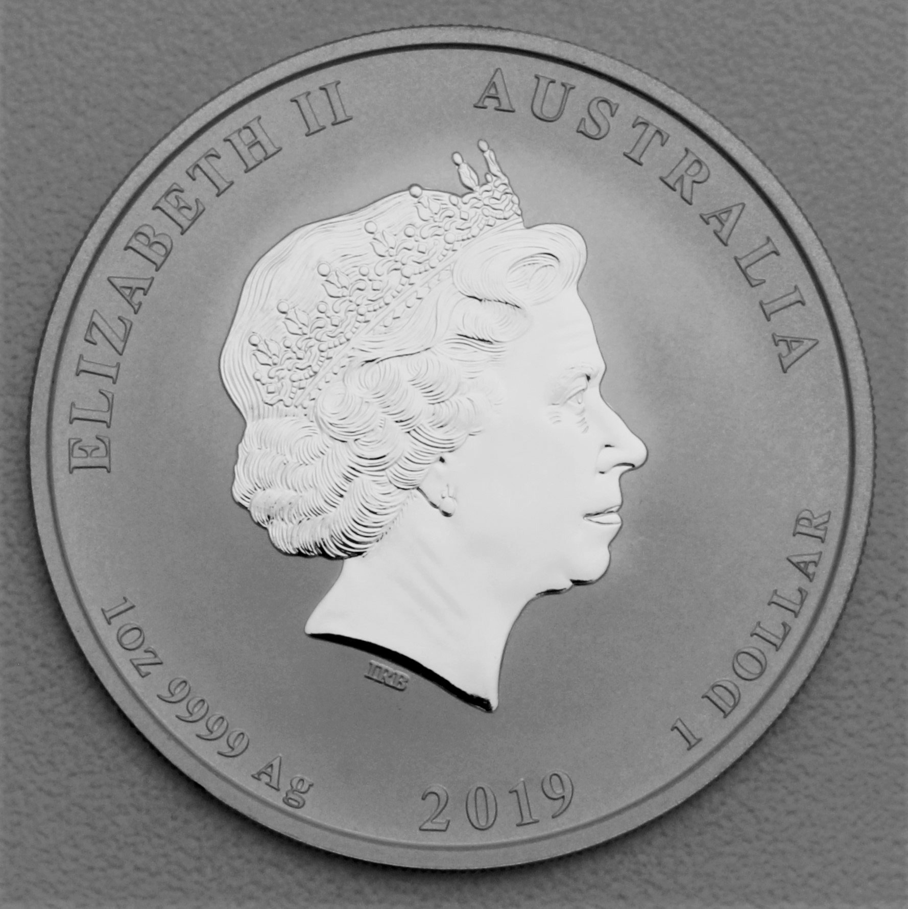 Silbermünze 1oz "Schwein" 2019 Lunar II – Year of the Pig 19% (Australien) - Detailansicht 1