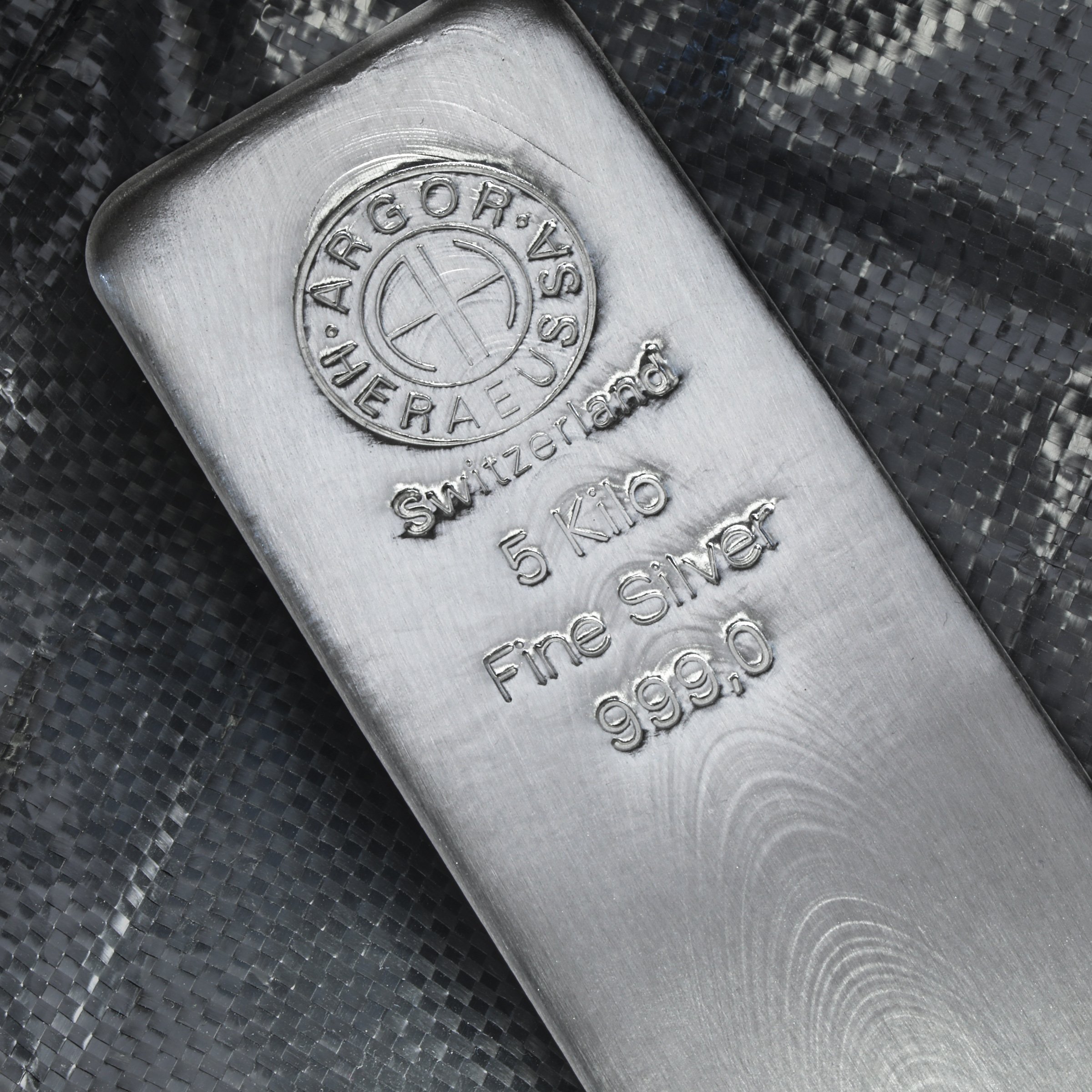 Silberbarren 5kg "ARGOR-HERAEUS" - Detailansicht 4