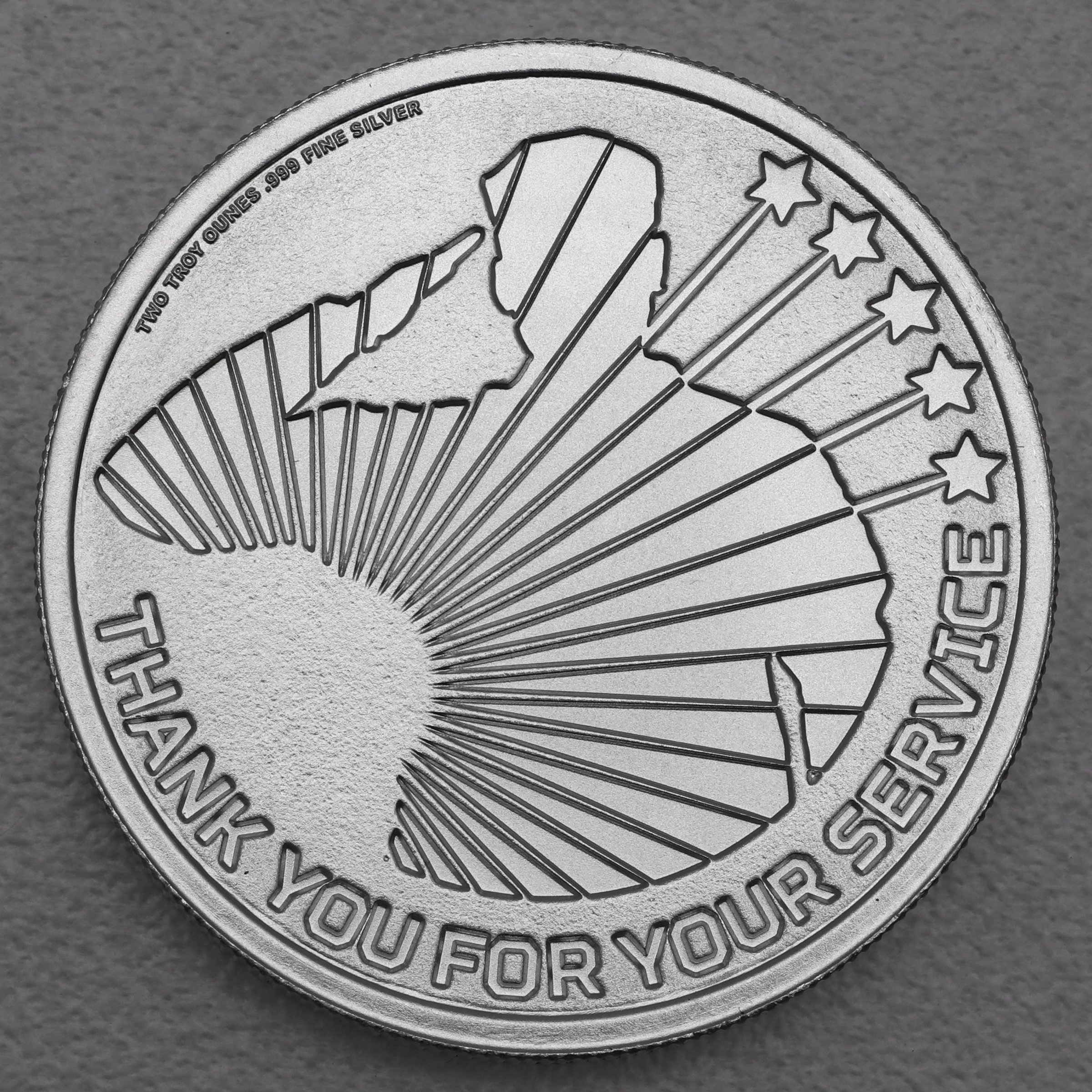 Silbermedaille 2oz "Military Service Appreciation" (USA) - Detailansicht 1