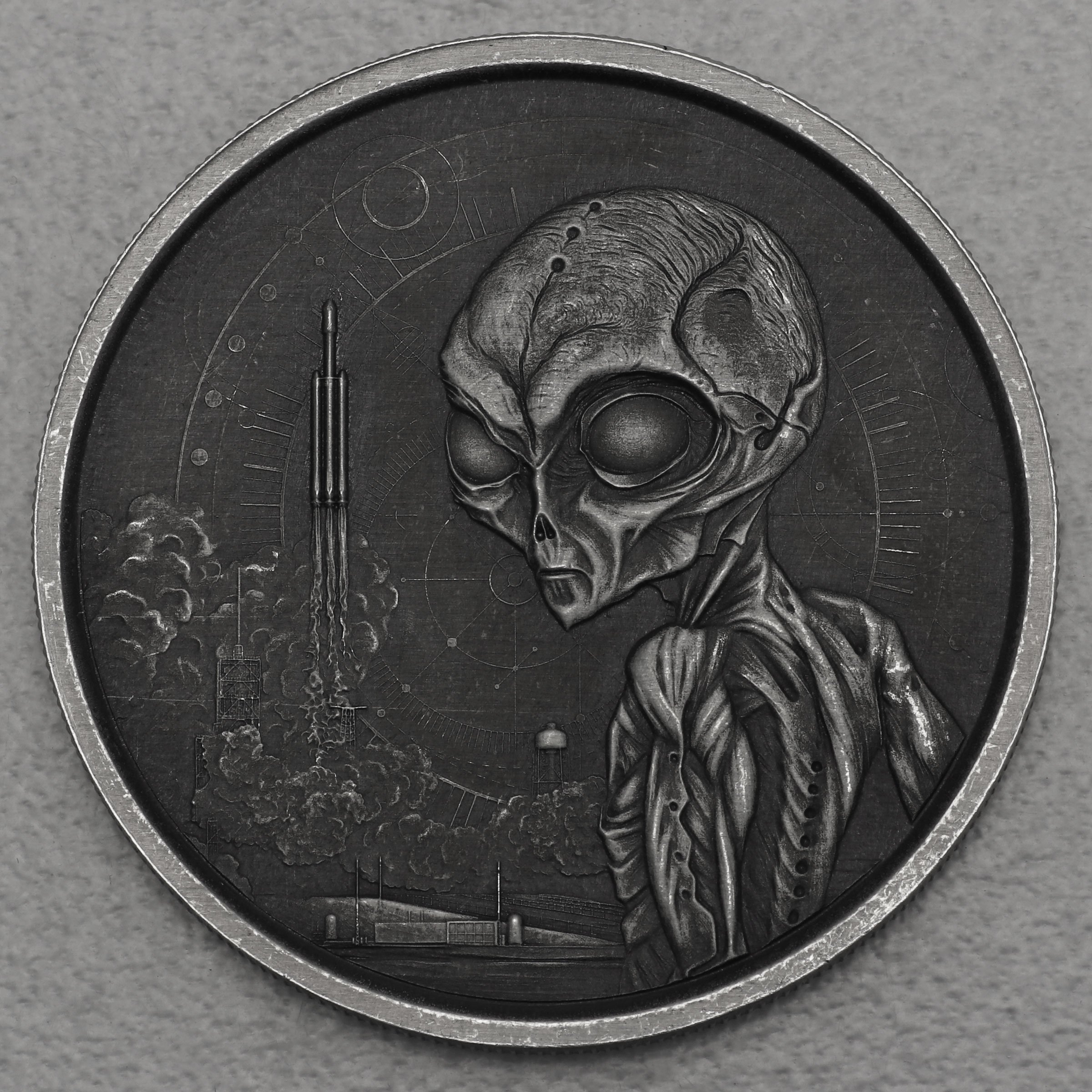 Silbermünze 1oz "Alien" 2021 (AF) (Ghana) - Hauptansicht