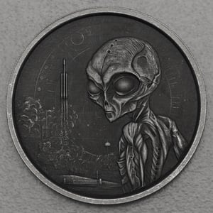 Silbermünze 1oz "Alien" 2021 (AF) (Ghana) - Hauptansicht